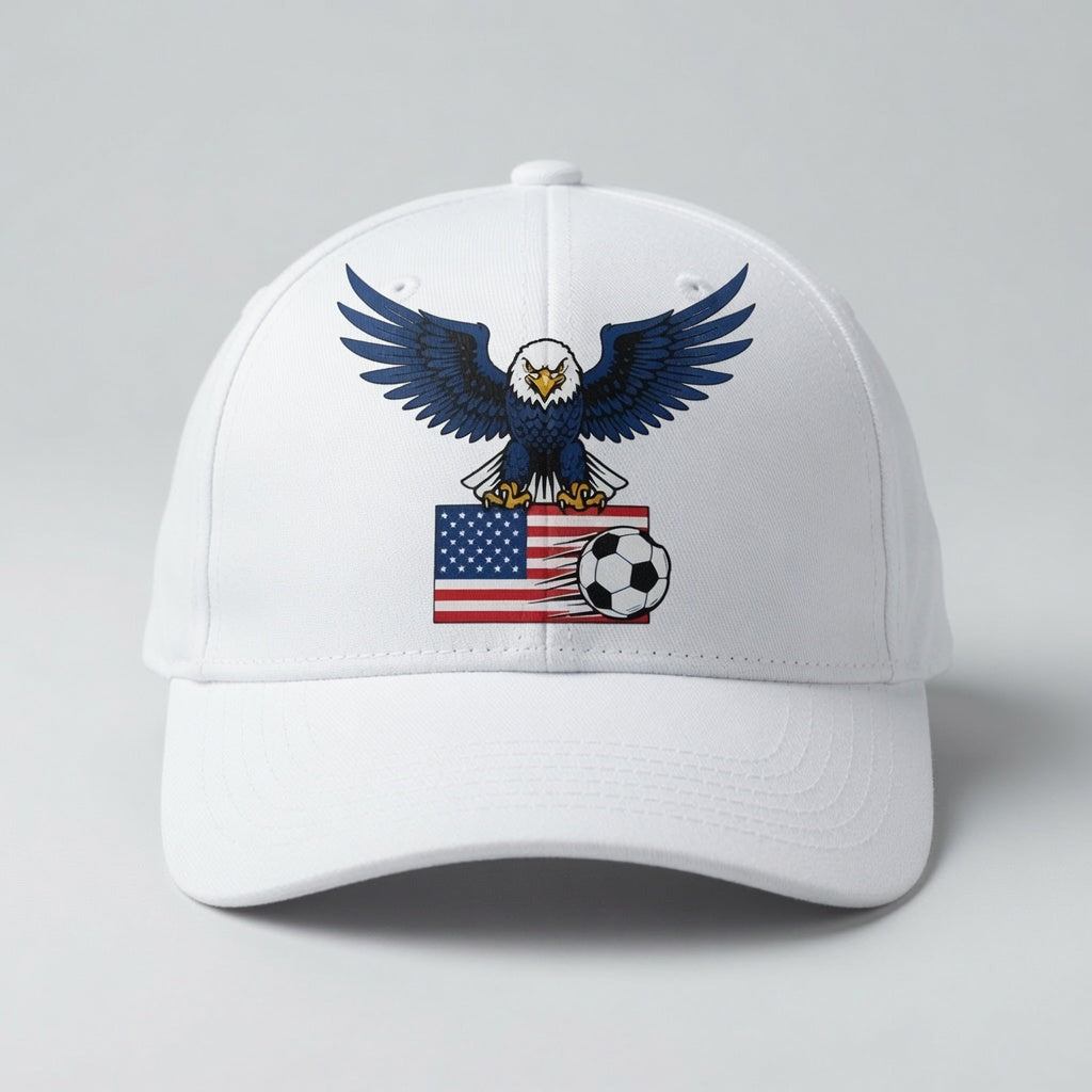 USA Eagle Flag Crest Soccer Cap