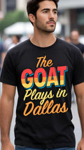 GOAT 10 Dallas 2026 soccer shirt — the number 10 needs no introduction. DTF printed in Texas. Match day ready.