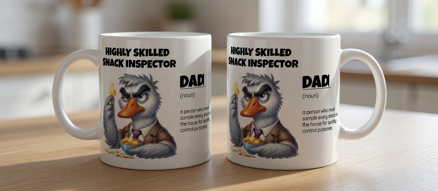 Funny Dad Snack Inspector Mug | Father's Day | BeVisible