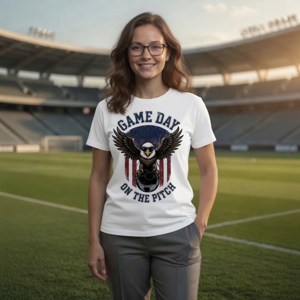Game Day on the Pitch Women's USA Soccer Shirt