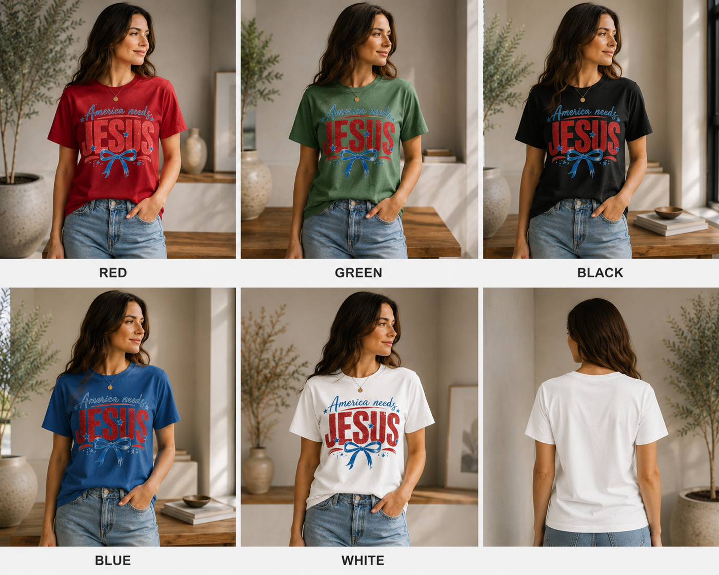 America Needs Jesus Shirt | Patriotic Christian T-Shirt