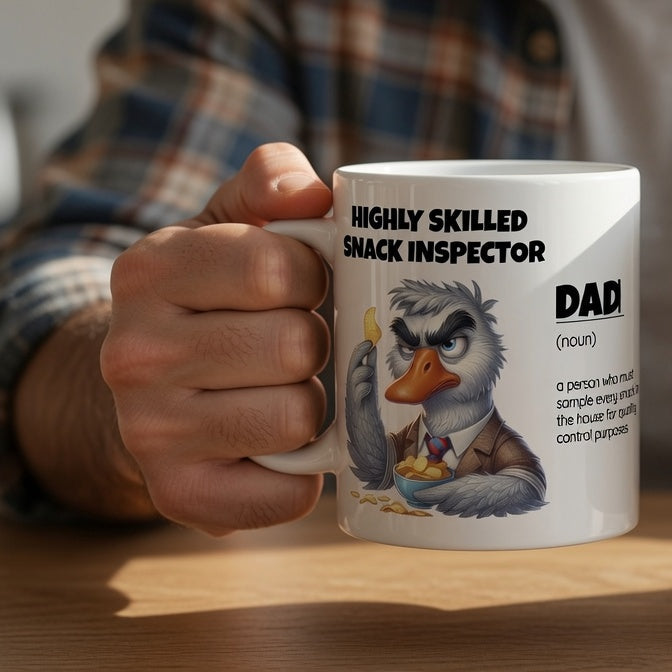 Funny Dad Snack Inspector Mug | Father's Day | BeVisible