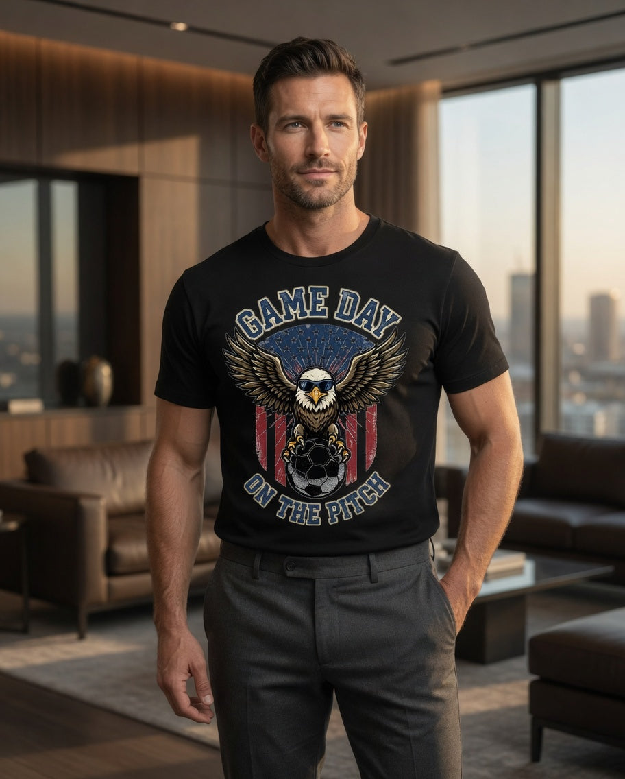 Game Day on the Pitch USA Soccer Shirt | Eagle