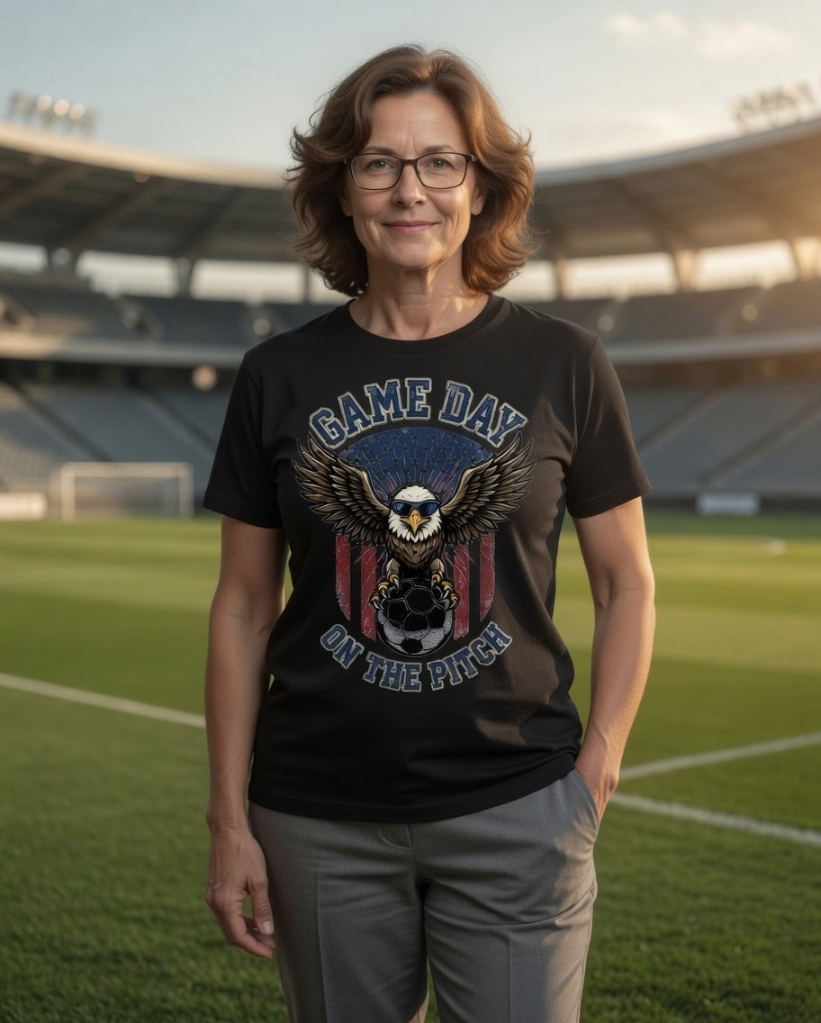 Game Day on the Pitch Women's USA Soccer Shirt