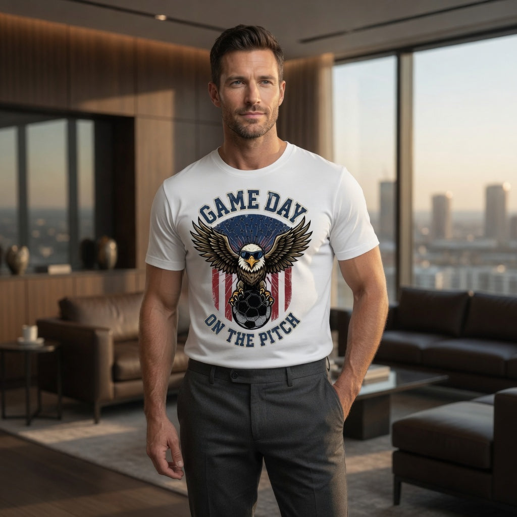 Game Day on the Pitch USA Soccer Shirt | Eagle