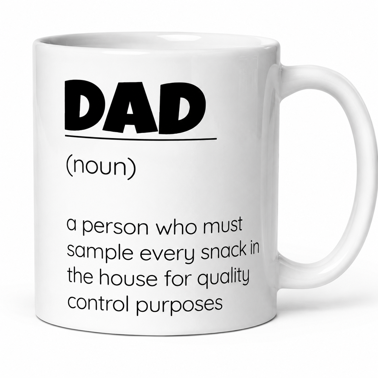 Highly Skilled Snack Inspector Dad Mug | Funny Definition