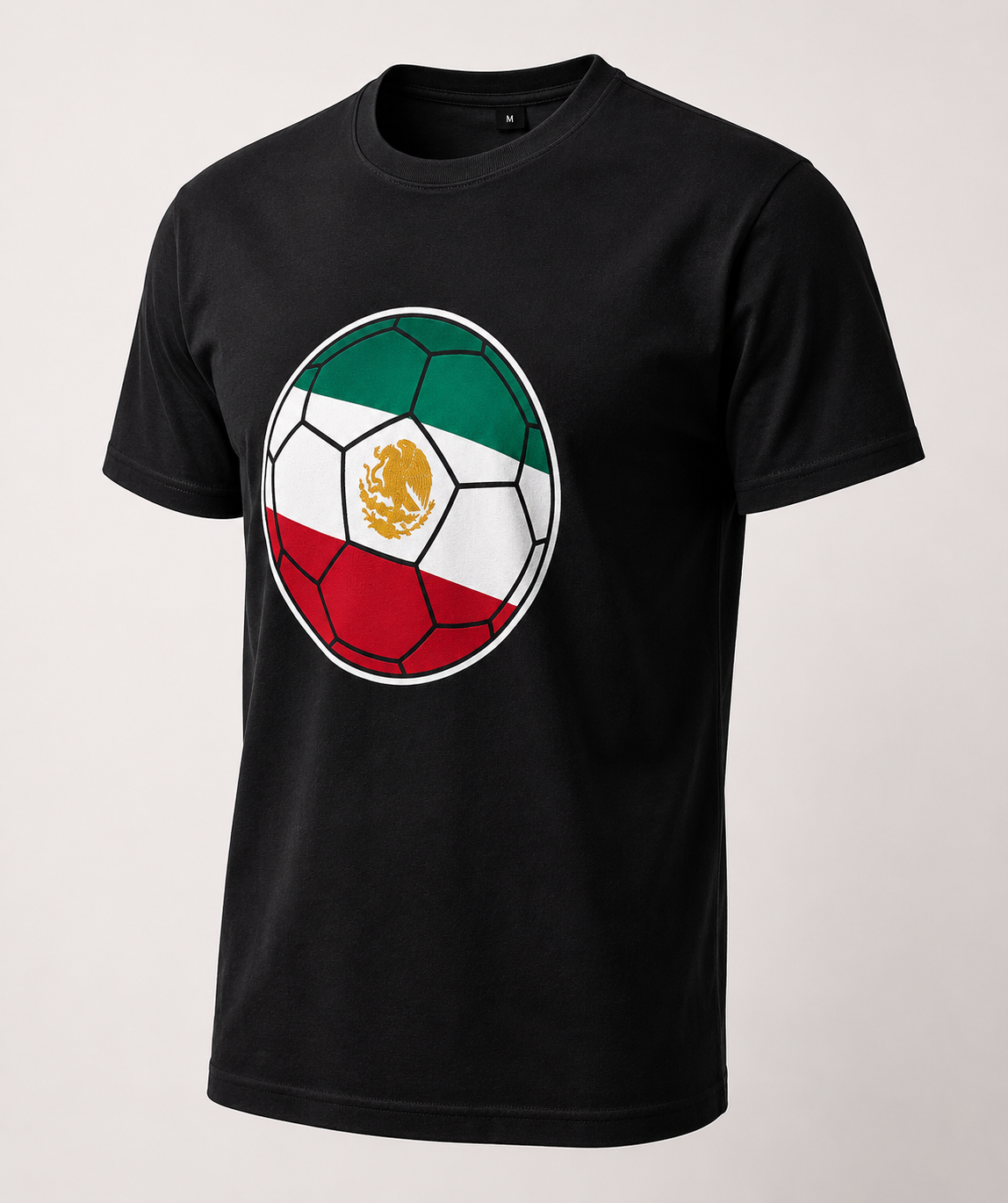Mexico Soccer Ball Shirt | Flag Colors Eagle Tee