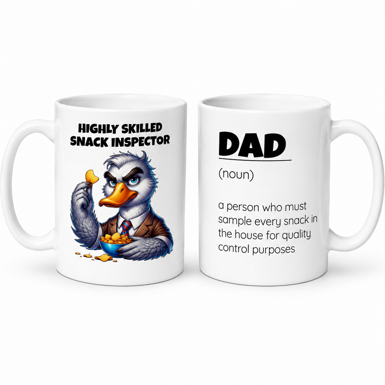 Highly Skilled Snack Inspector Dad Mug | Funny Definition