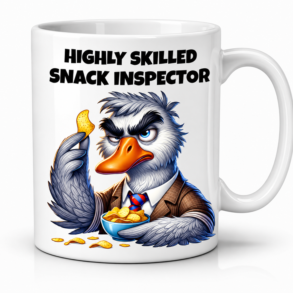 Highly Skilled Snack Inspector Dad Mug | Funny Definition