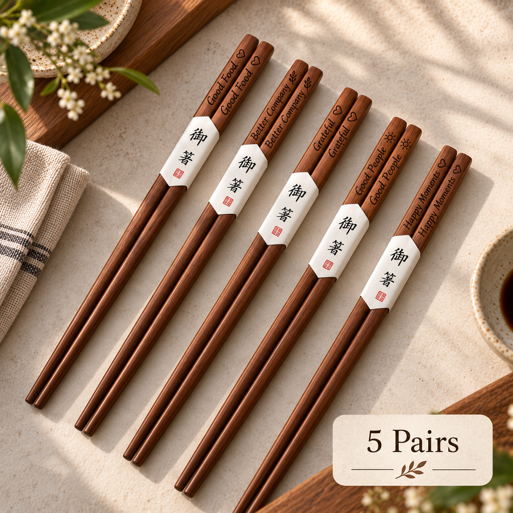 Custom Engraved Chopsticks, Personalized Anniversary Gift, Always Together Est Date Chopsticks, Reusable Eco Friendly Gift for Couple