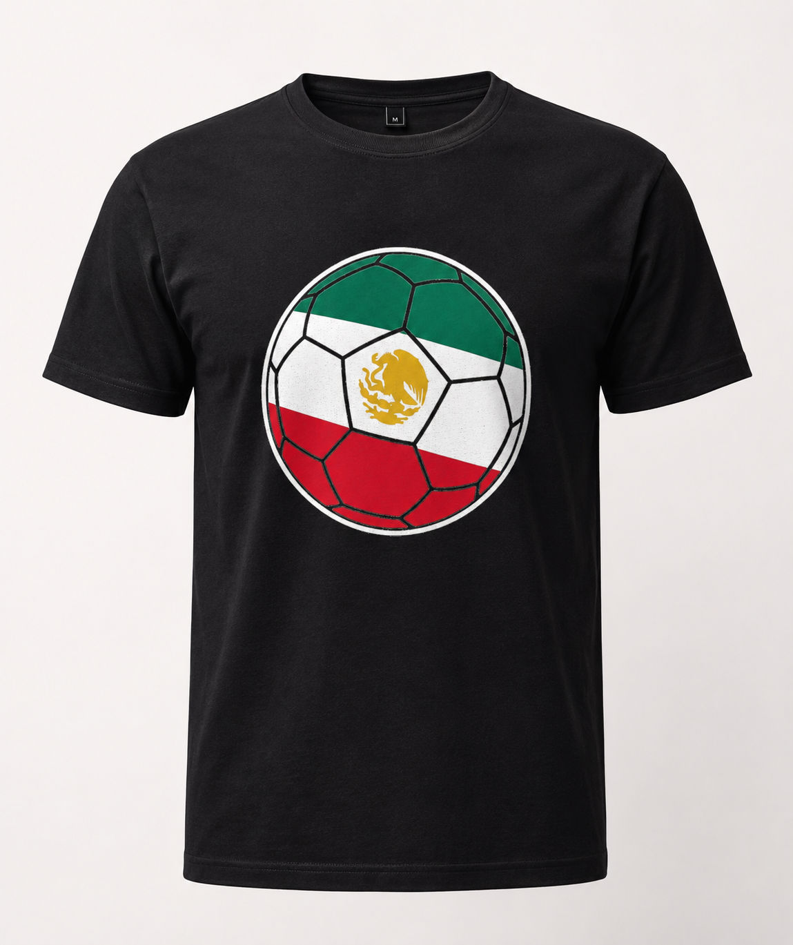 Mexico Soccer Ball Shirt | Flag Colors Eagle Tee