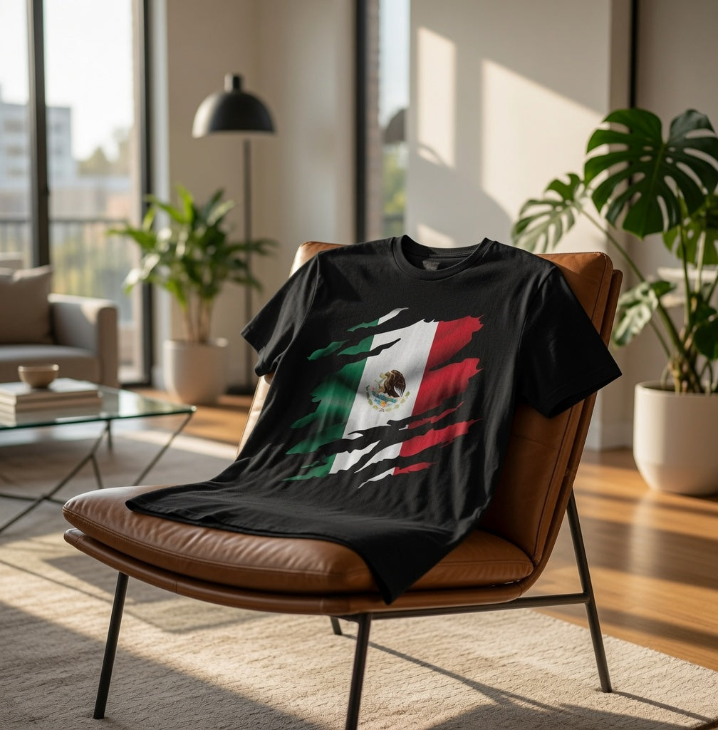 Mexico Ripped Flag Shirt