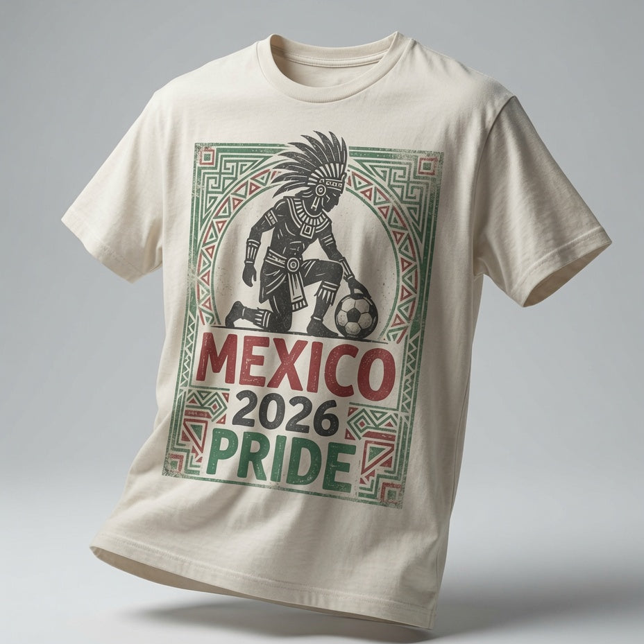 Mexico 2026 Pride Shirt | Aztec Warrior Soccer Tee