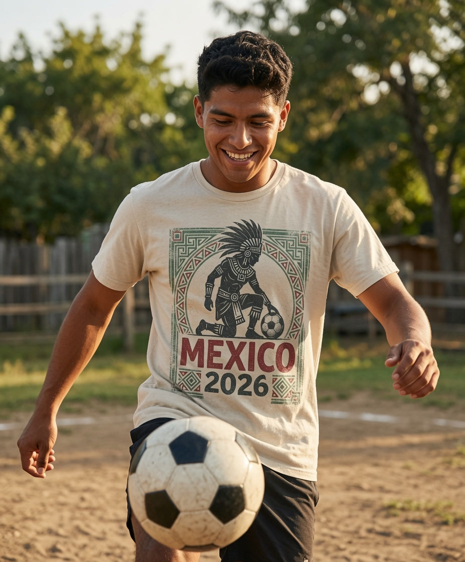 Mexico 2026 Pride Shirt | Aztec Warrior Soccer Tee