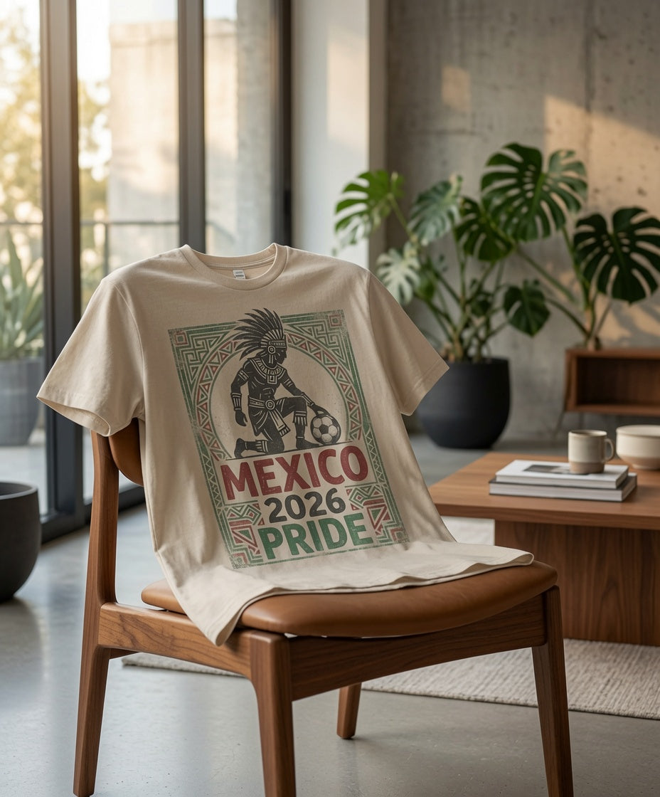 Mexico 2026 Pride Shirt | Aztec Warrior Soccer Tee