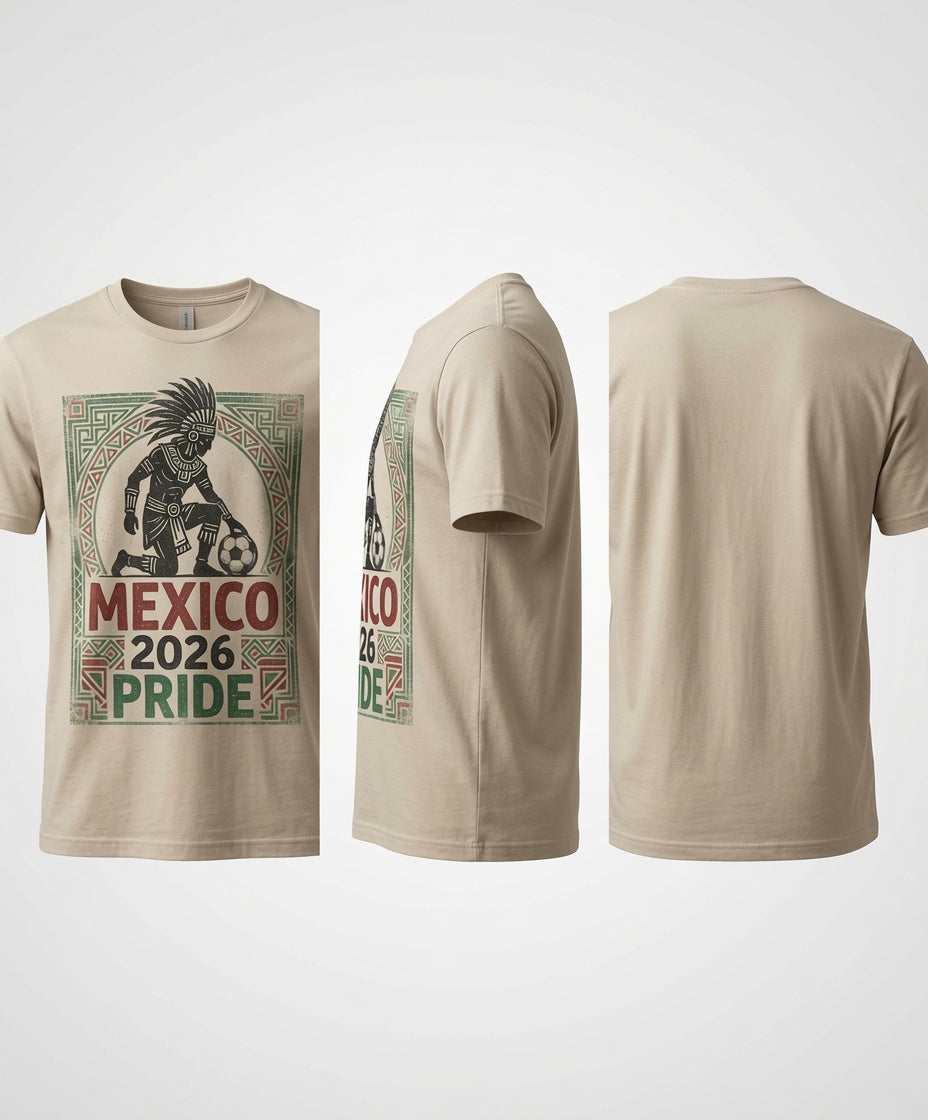 Mexico 2026 Pride Shirt | Aztec Warrior Soccer Tee