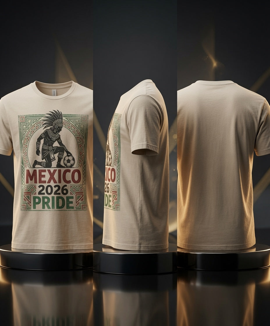 Mexico 2026 Pride Shirt | Aztec Warrior Soccer Tee