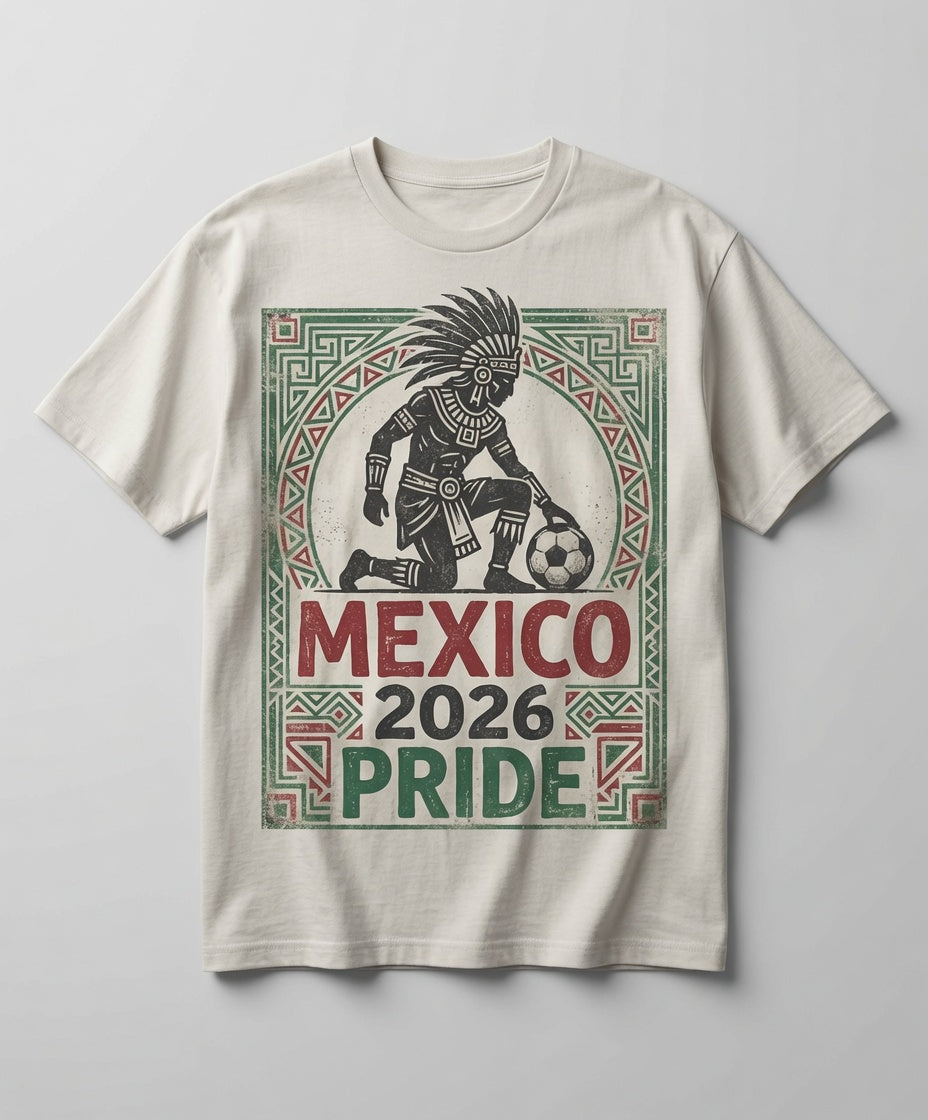 Mexico 2026 Pride Shirt | Aztec Warrior Soccer Tee