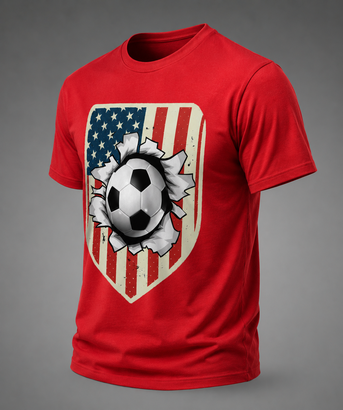 USA Soccer Shield Shirt | Ball Breakthrough American Flag Tee