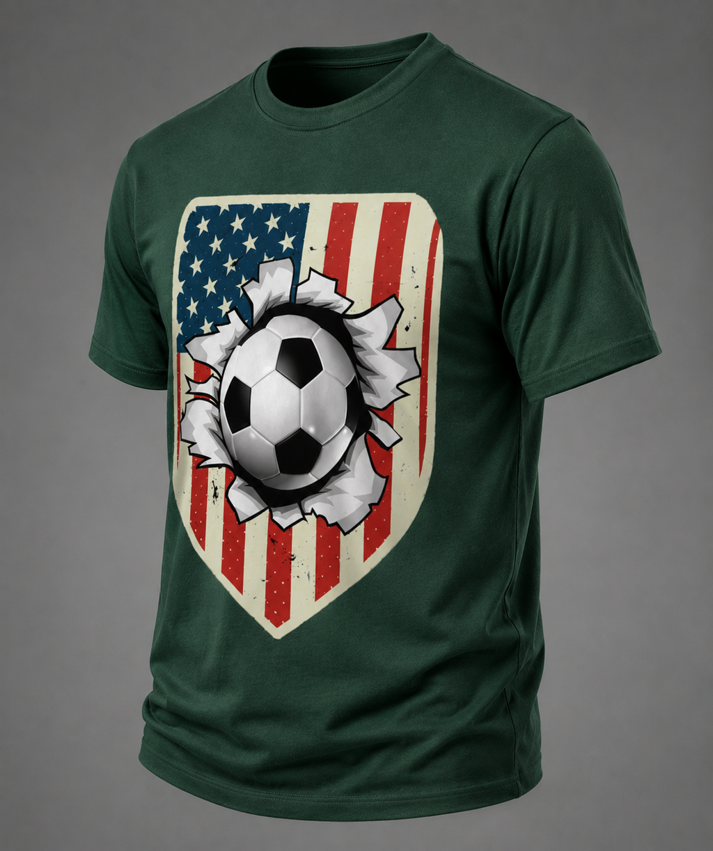 USA Soccer Shield Shirt | Ball Breakthrough American Flag Tee