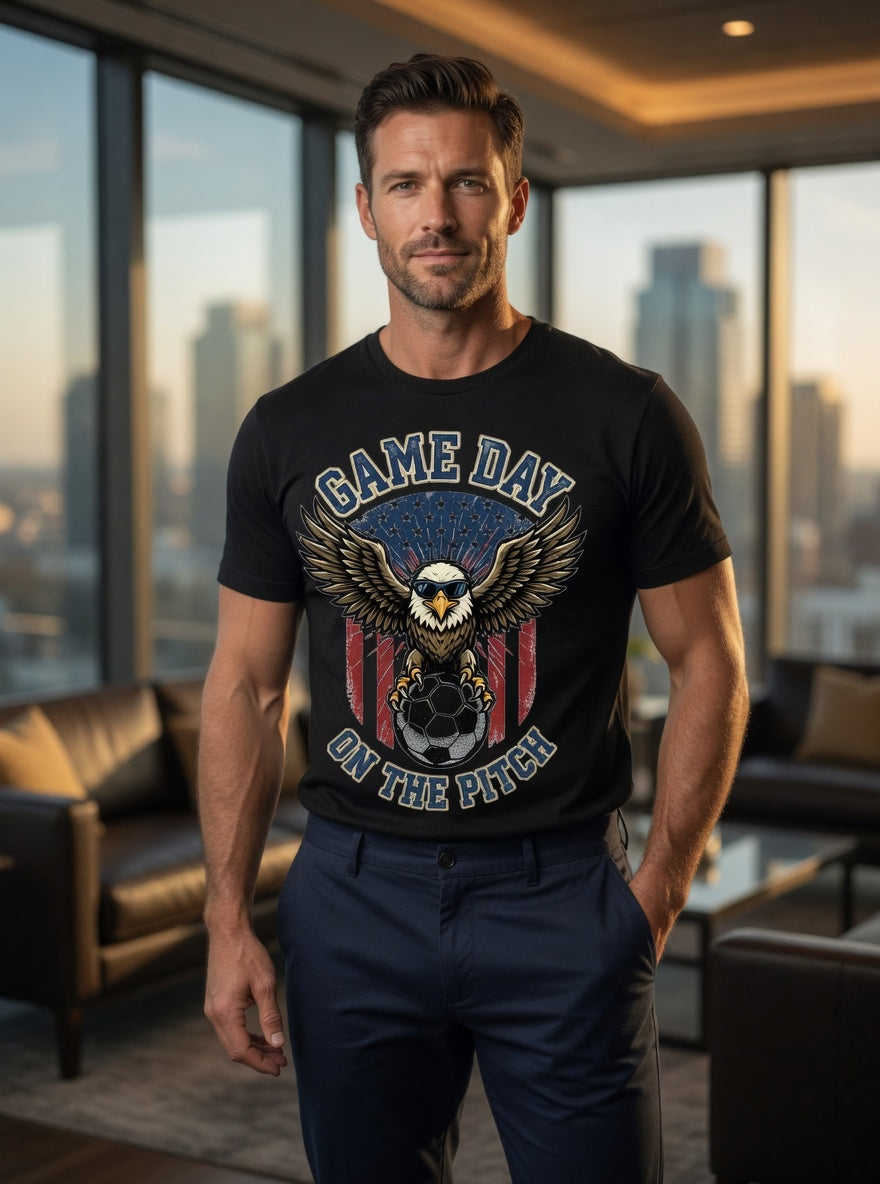 Game Day on the Pitch USA Soccer Shirt | Eagle
