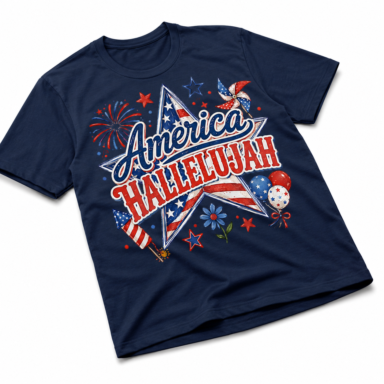 America Hallelujah Shirt | 4th of July Christian  T-SHIRT