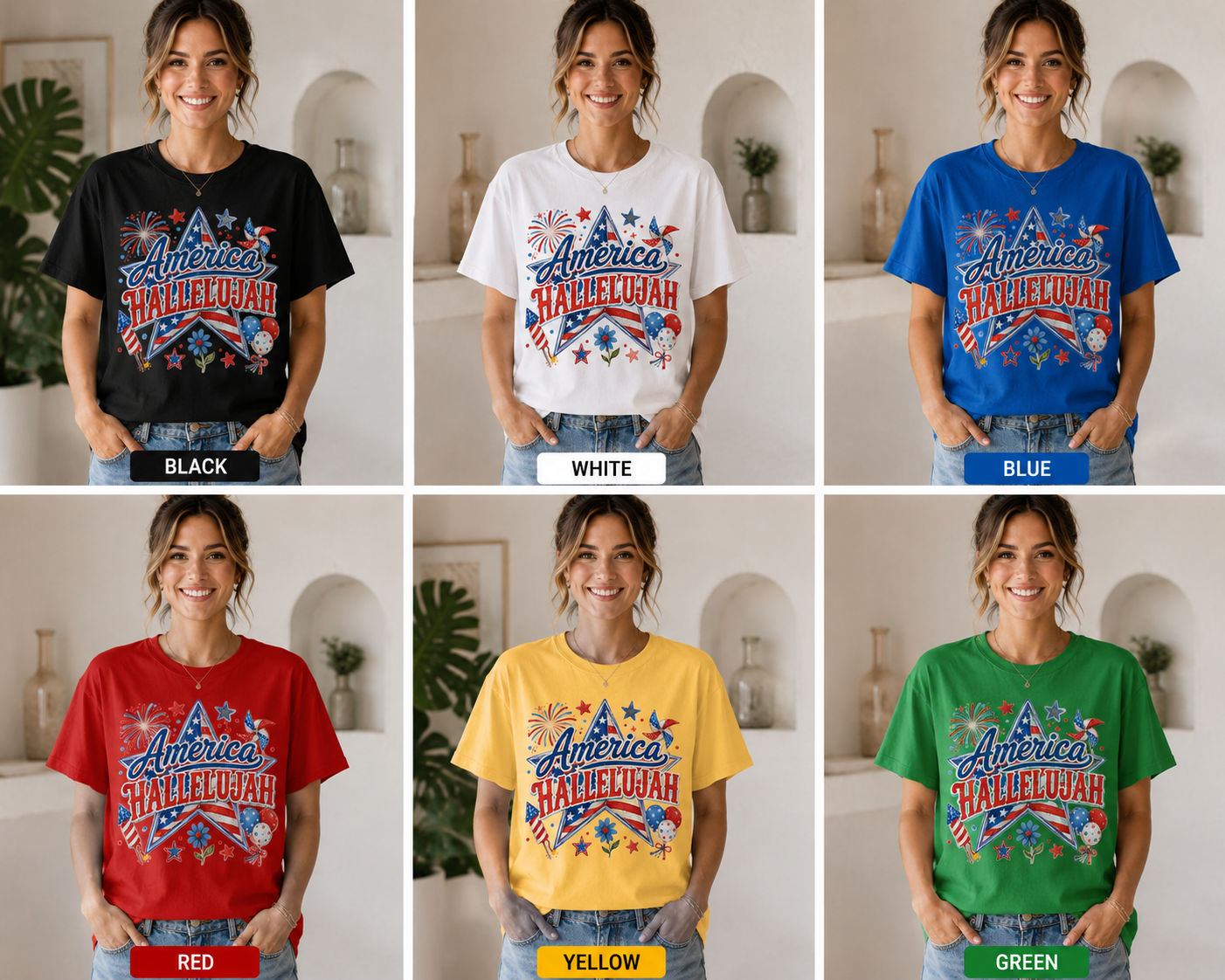 America Hallelujah Shirt | 4th of July Christian  T-SHIRT