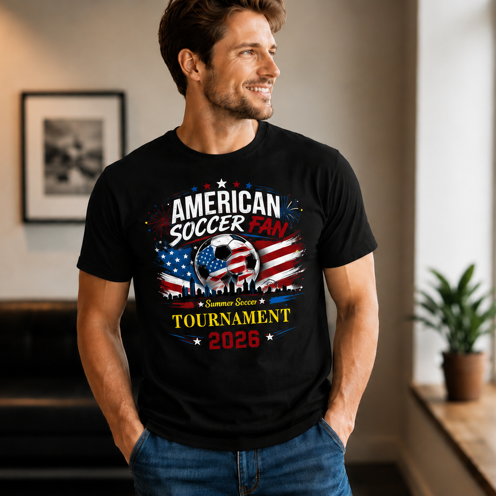 American Soccer Fan Tournament 2026 Shirt | Patriotic |