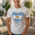Argentina Heart Flag Shirt | Dripping Paint