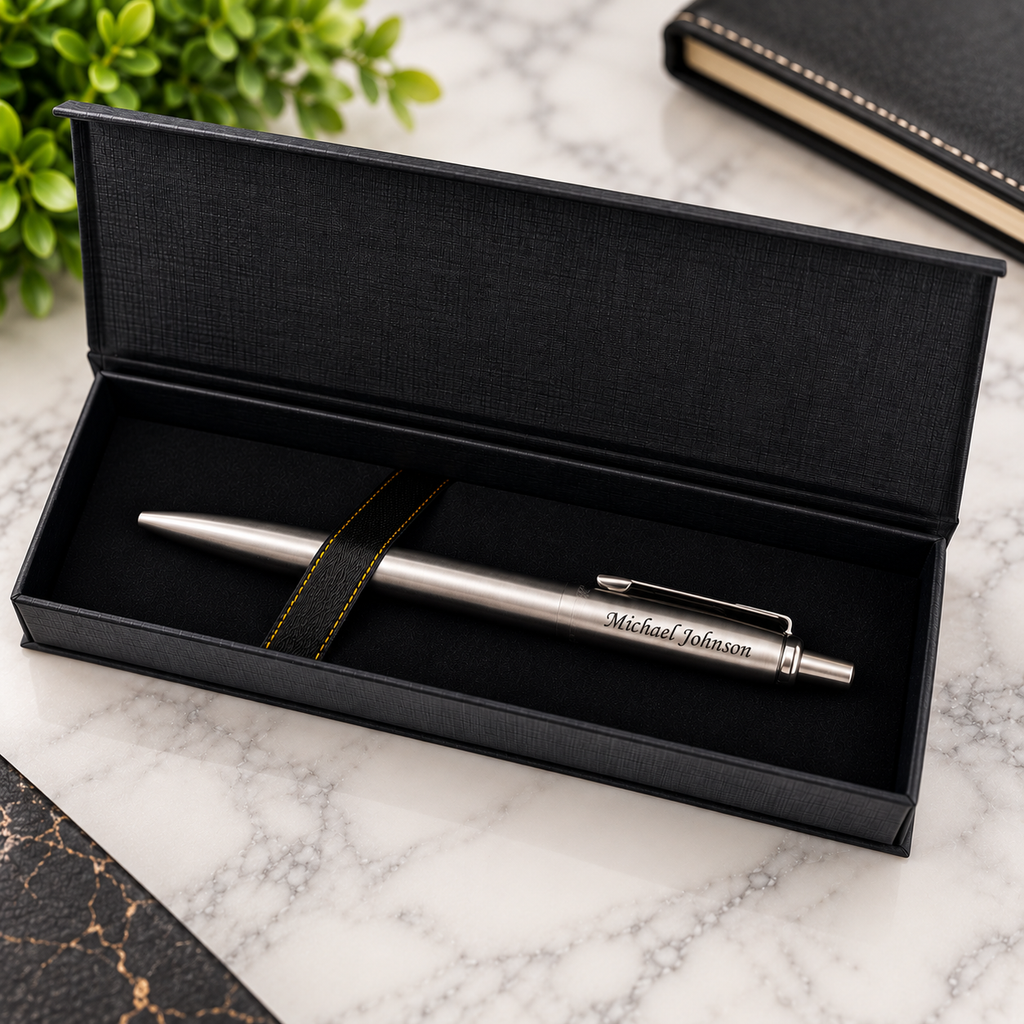 Custom Engraved Jotter Pen Set for Men - Personalized Name Pens - Graduation Gift 2026 - Boss Coworker Retirement Gift with Box