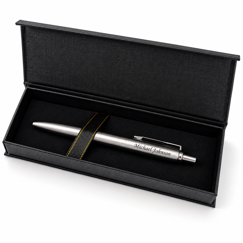 Custom Engraved Jotter Pen Set for Men - Personalized Name Pens - Graduation Gift 2026 - Boss Coworker Retirement Gift with Box