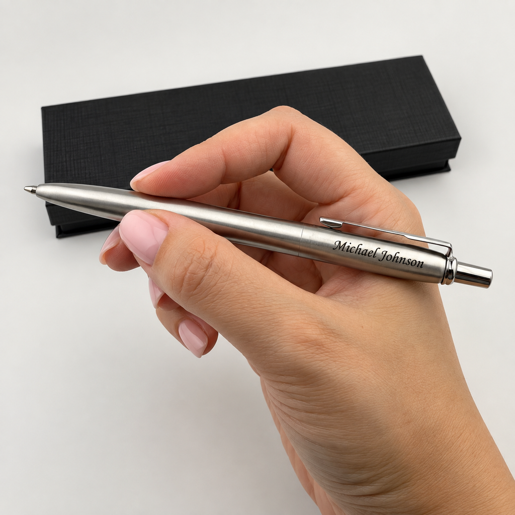 Custom Engraved Jotter Pen Set for Men - Personalized Name Pens - Graduation Gift 2026 - Boss Coworker Retirement Gift with Box