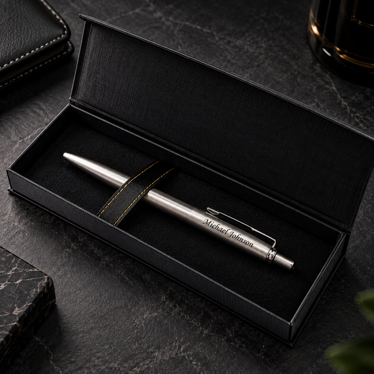 Custom Engraved Jotter Pen Set for Men - Personalized Name Pens - Graduation Gift 2026 - Boss Coworker Retirement Gift with Box
