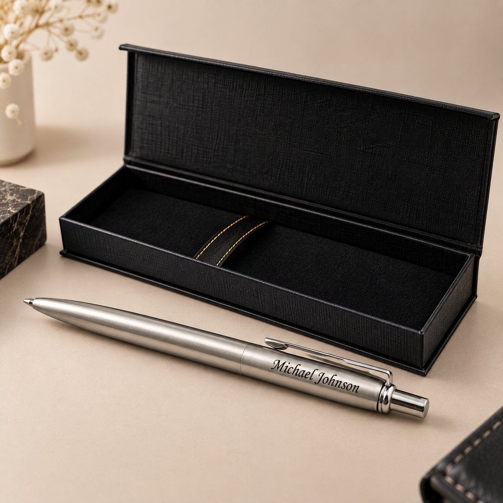 Custom Engraved Jotter Pen Set for Men - Personalized Name Pens - Graduation Gift 2026 - Boss Coworker Retirement Gift with Box