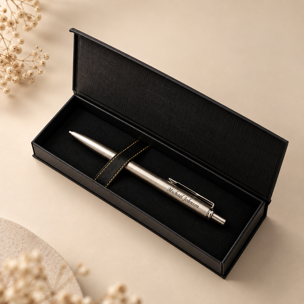 Custom Engraved Jotter Pen Set for Men - Personalized Name Pens - Graduation Gift 2026 - Boss Coworker Retirement Gift with Box
