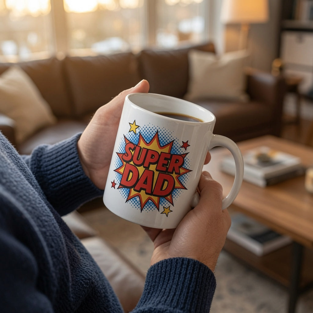 Super Dad Comic Book Mug | Pop Art |