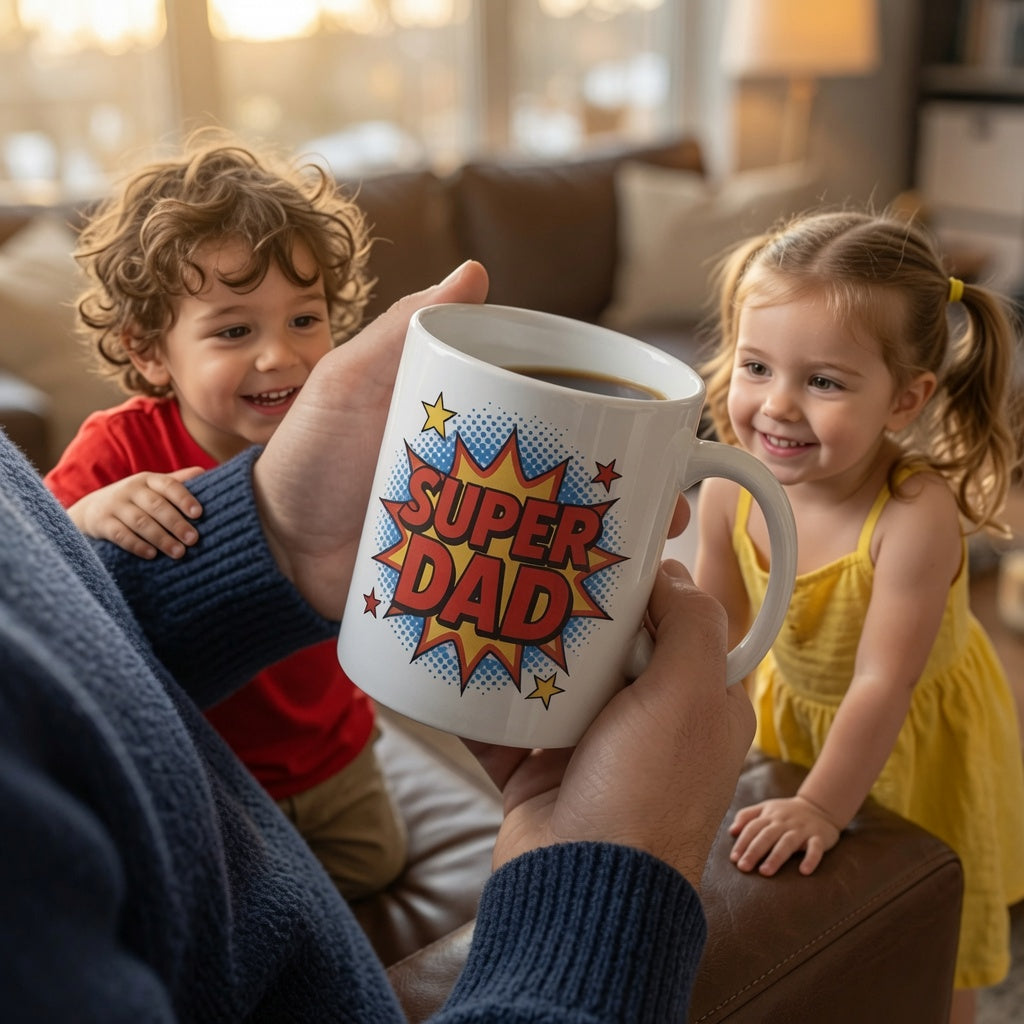 Super Dad Comic Book Mug | Pop Art |