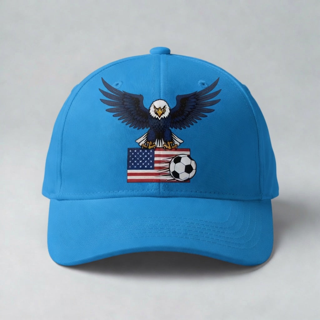 USA Eagle Flag Crest Soccer Cap