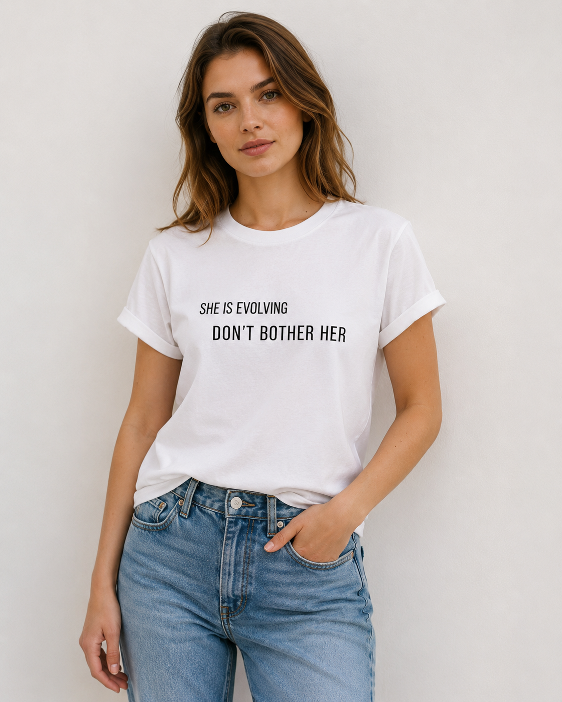 She Is Evolving — Don't Bother Her Tee