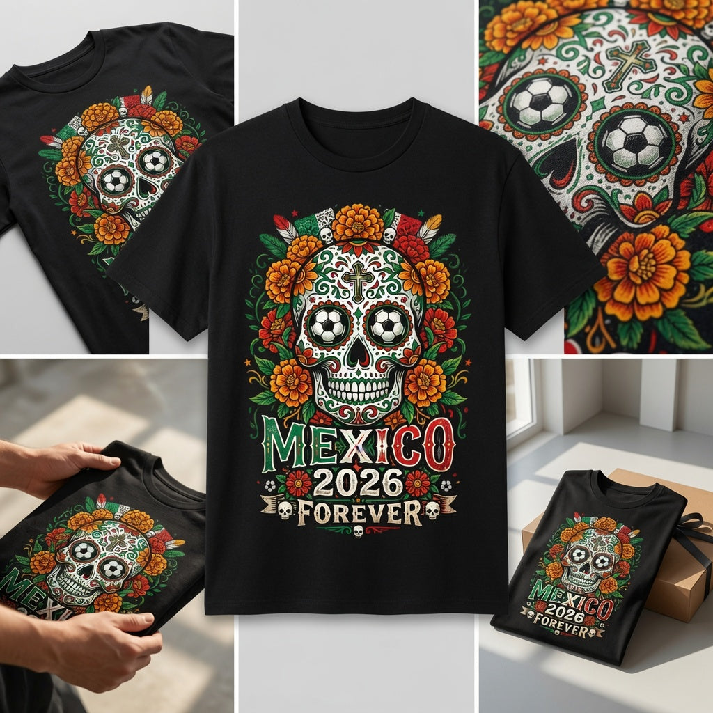 Mexico 2026 Soccer Shirt | Vintage Aztec Border Tee