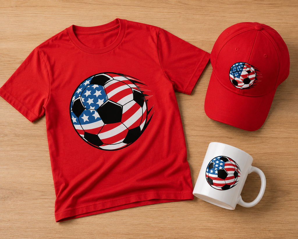 USA Flag Soccer Ball Gift Set |