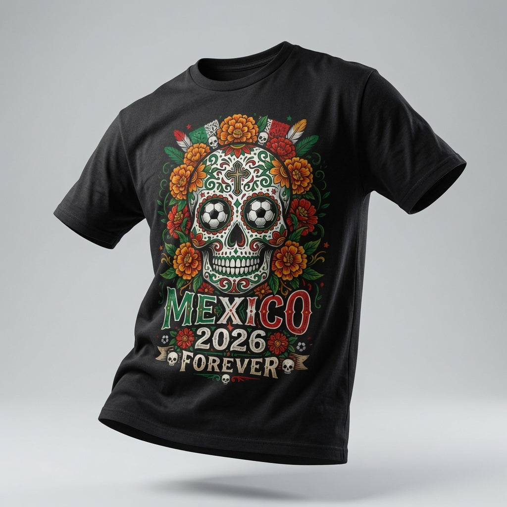 Mexico 2026 Soccer Shirt | Vintage Aztec Border Tee