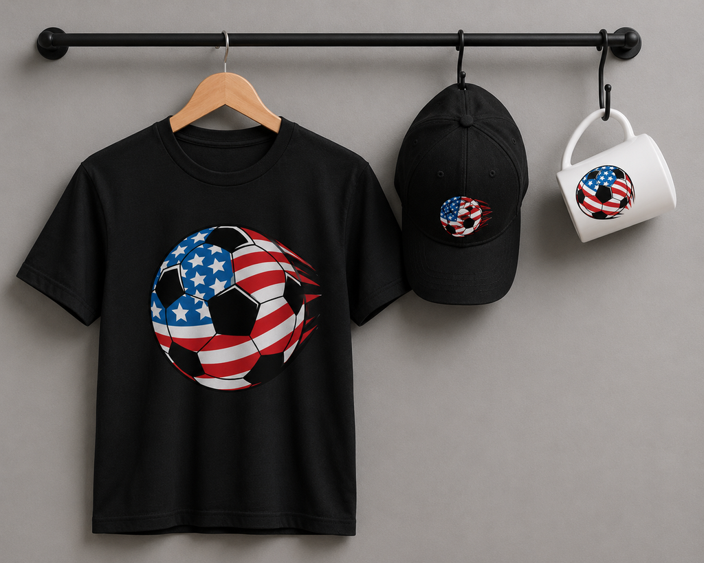 USA Flag Soccer Ball Gift Set |