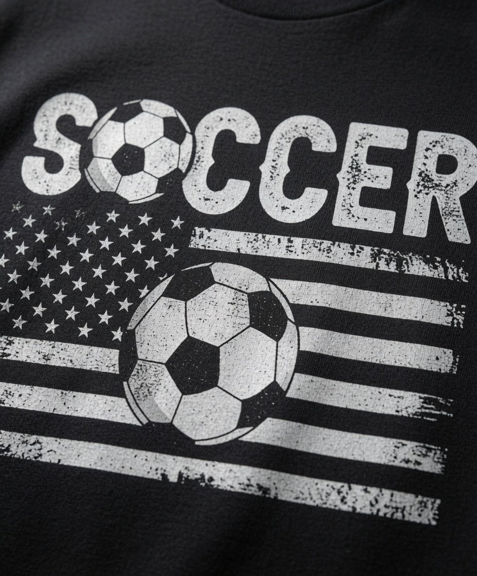 Soccer USA Flag Shirt | Vintage American Soccer Tee
