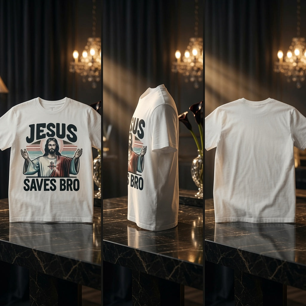 Jesus Saves Bro Shirt | Funny Christian Retro Tee