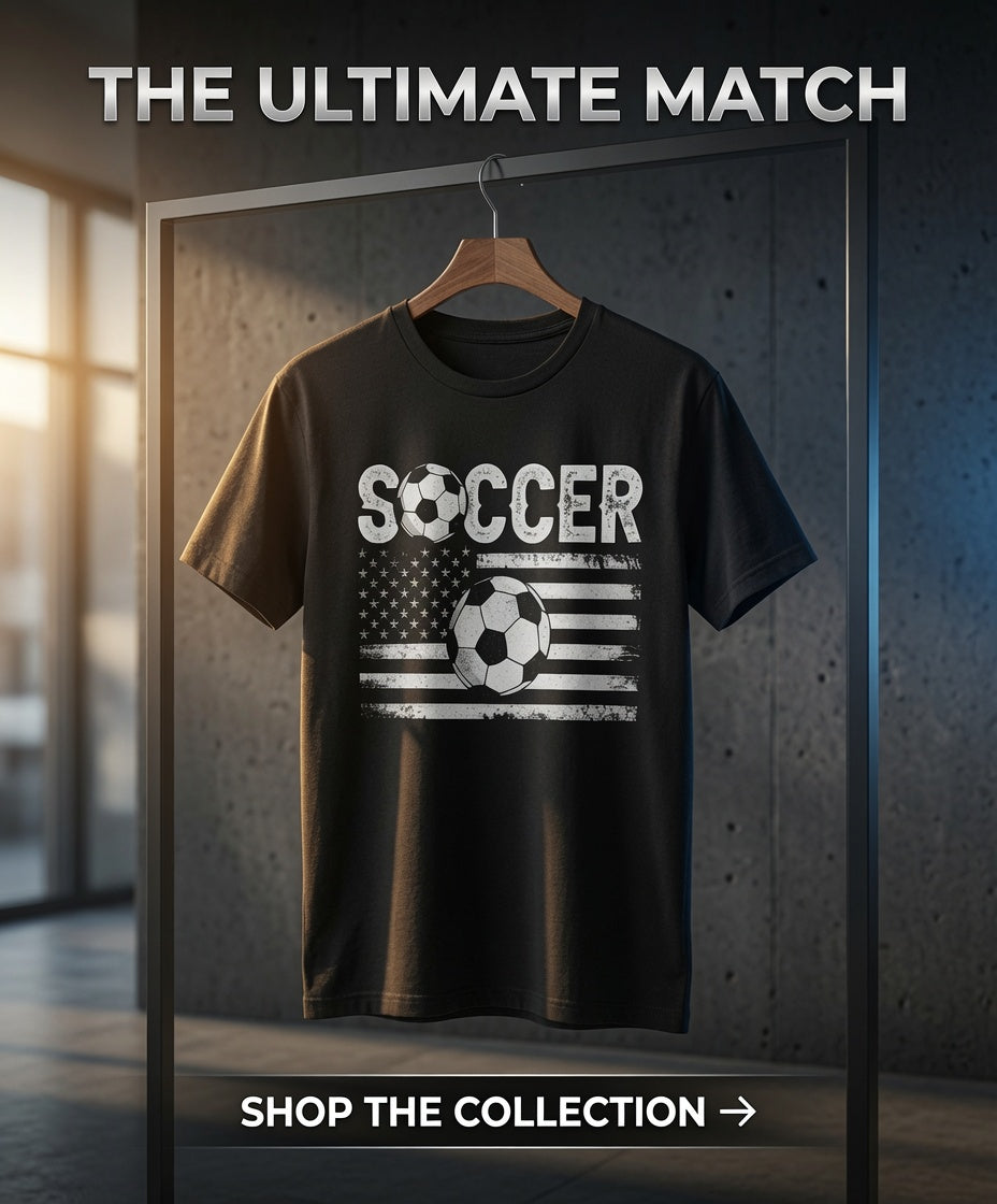 Soccer USA Flag Shirt | Vintage American Soccer Tee