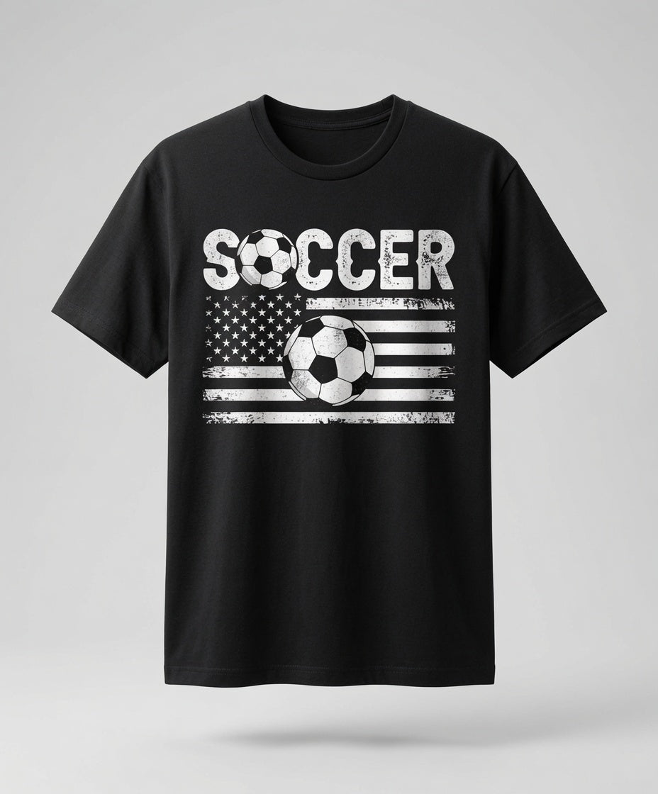 Soccer USA Flag Shirt | Vintage American Soccer Tee
