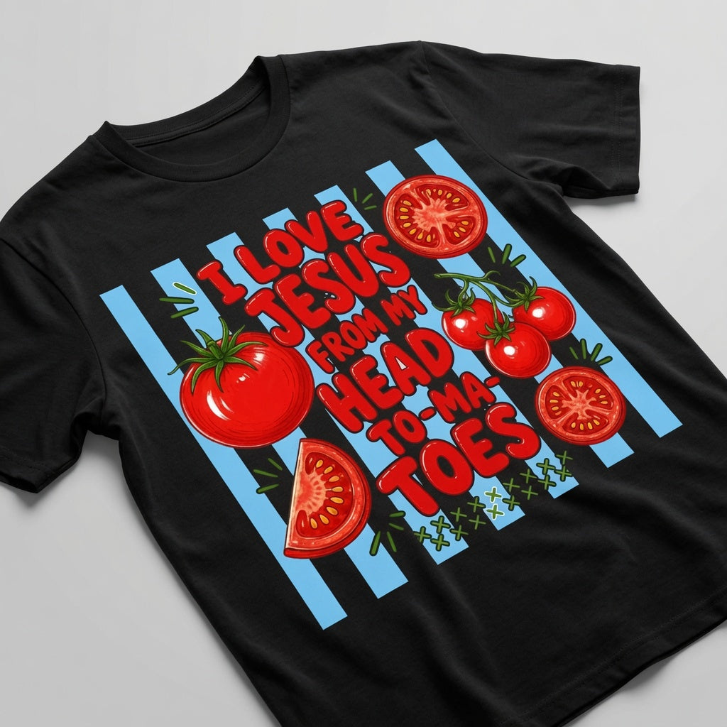 I Love Jesus From My Head Tomatoes Shirt