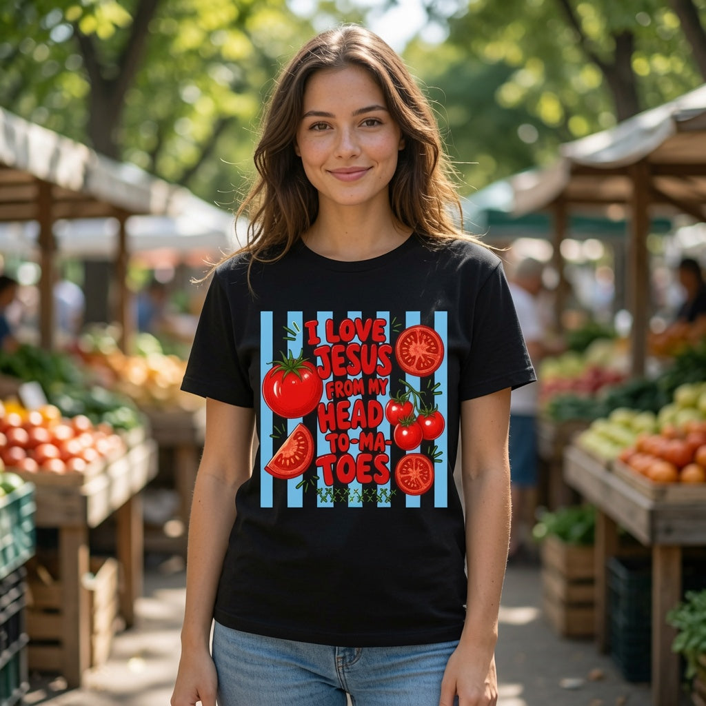 I Love Jesus From My Head Tomatoes Shirt