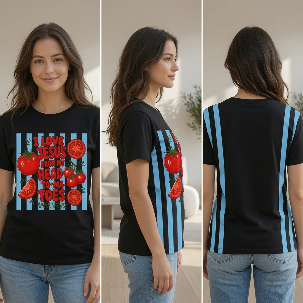 I Love Jesus From My Head Tomatoes Shirt